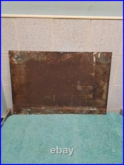 Vintage Private No Footpath Enamel Sign 46cm X 30 Cm