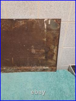 Vintage Private No Footpath Enamel Sign 46cm X 30 Cm