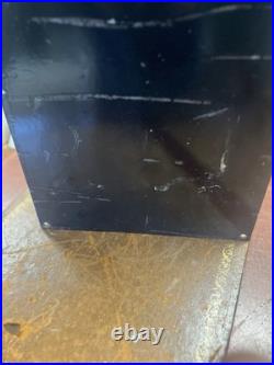 Vintage Rare Esso Red On Black Elephant Kerosene Enamel Advertising Sign 24x12