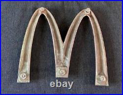 Vintage Rare Mcdonalds Solid Brass Golden Arches Sign, (not enamel)