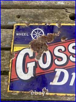 Vintage& Rare Original GOSSAGE'S DRY SOAP Enamel Sign Advertising Sign 23 x 12 Vintage& Rare Original GOSSAGE'S DRY SOAP Enamel Sign Advertising Sign 23 x 12