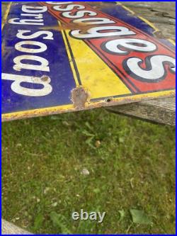 Vintage& Rare Original GOSSAGE'S DRY SOAP Enamel Sign Advertising Sign 23 x 12 Vintage& Rare Original GOSSAGE'S DRY SOAP Enamel Sign Advertising Sign 23 x 12
