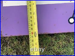 Vintage Rare Purple Crown Enamel Sign Advertising Petrol Oil Old Double Sided