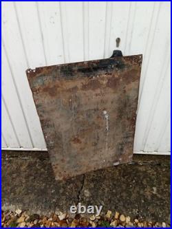 Vintage Rare/Unusual Knights/Columbus War Services Enamel Sign original/makers