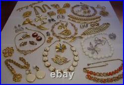 Vintage Retro ALL Signed TRIFARI Lot 1950-80s Earrings Bracelets Necklaces Pins