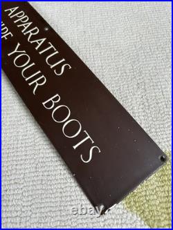 Vintage Retro Advertising Football Rugby Sports Club Changing Room Enamel Sign