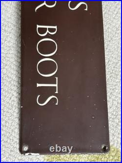 Vintage Retro Advertising Football Rugby Sports Club Changing Room Enamel Sign