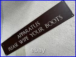 Vintage Retro Advertising Football Rugby Sports Club Changing Room Enamel Sign