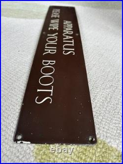 Vintage Retro Advertising Football Rugby Sports Club Changing Room Enamel Sign