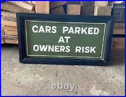 Vintage Retro Pub Car Park Wooden Hand Painted Advertising Sign Not Enamel