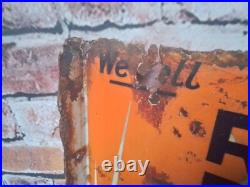Vintage Royal Daylight Oil Double Sided Enamel Sign