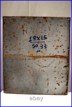 Vintage Royal Insurance Company Porcelain Enamel Sign Life Fire Marine 18x15