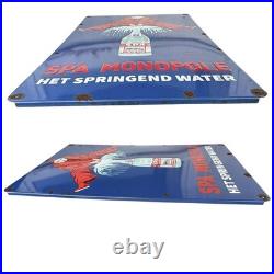 Vintage SPA MONOPOLE Enamel Advertising Plaque Sign, # 3