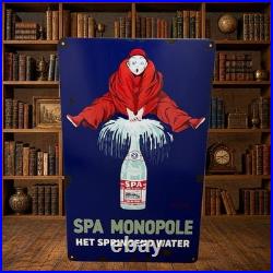 Vintage SPA Monopole Enamel Advertising Plaque Sign # 1 Vintage SPA Monopole Enamel Advertising Plaque Sign # 1
