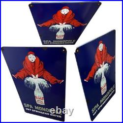 Vintage SPA Monopole Enamel Advertising Plaque Sign # 1