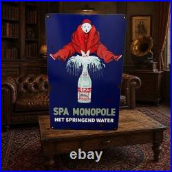Vintage SPA Monopole Enamel Advertising Plaque Sign # 1