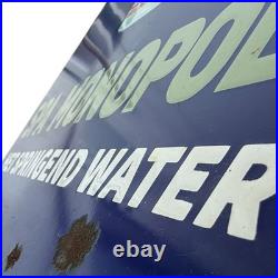 Vintage SPA Monopole Enamel Advertising Plaque Sign # 1