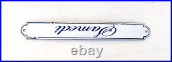 Vintage Samedi Mean French Word Saturday Enamel Sign Board Blue White Rare EB533