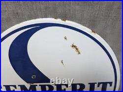 Vintage Semperit Tyres Circular 15 inch Enamel Advertising Sign