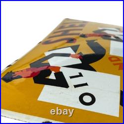 Vintage Shell Shell Oil And Petrol Enamel Advertising Plaque Sign