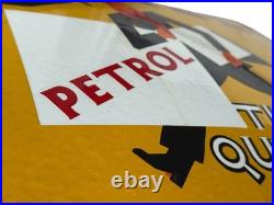 Vintage Shell Shell Oil And Petrol Enamel Advertising Plaque Sign