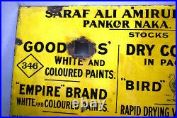 Vintage Sign Board Porcelain Enamel Goodlass Wall & Co Liverpool Paint Color Ad