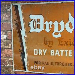 Vintage Sign Drydex Batteries Tin Sign #79