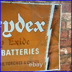 Vintage Sign Drydex Batteries Tin Sign #79