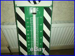 Vintage Sign Enamel Thermometer Duckhams Adcoids