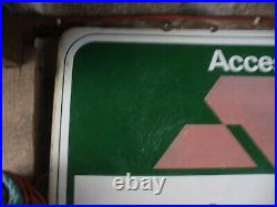 Vintage Sign Not Enamel Sign, Bank Sign, Garage Sign, Shop Sign Worldwide Shipping