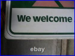 Vintage Sign Not Enamel Sign, Bank Sign, Garage Sign, Shop Sign Worldwide Shipping