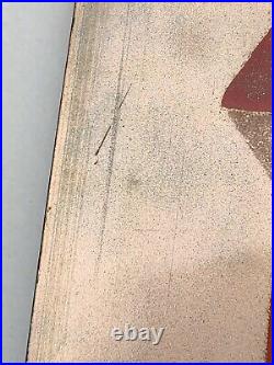 Vintage Signed JUDITH DANER Mid-Century MCM Copper & Enamel Wall Plaque