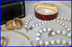 Vintage Signed Monet Only Costume Estate LOT Gold tone Mixed Jewelry Earrings