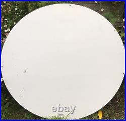 Vintage Signpast Gold Medal Oils Large Circular Baked Enamel Metal Sign 65 CM