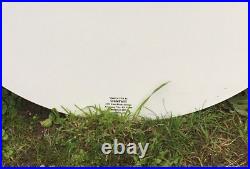 Vintage Signpast Gold Medal Oils Large Circular Baked Enamel Metal Sign 65 CM