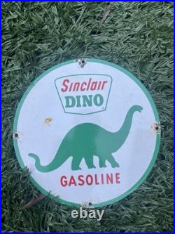 Vintage Sinclair Dinosaur Enamel Sign