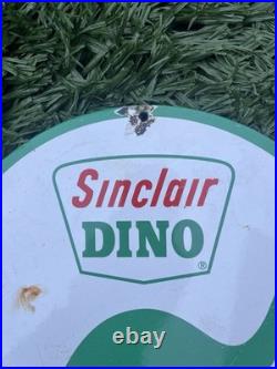 Vintage Sinclair Dinosaur Enamel Sign