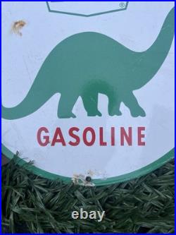 Vintage Sinclair Dinosaur Enamel Sign