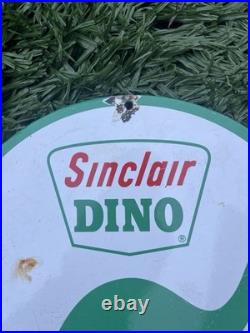 Vintage Sinclair Dinosaur Enamel Sign