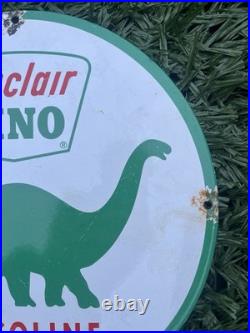 Vintage Sinclair Dinosaur Enamel Sign