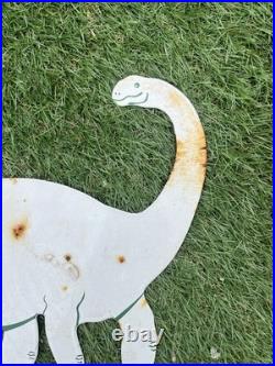 Vintage Sinclair Motor Oil Dinosaur Enamel Sign Petrol Oil Vintage Sinclair Motor Oil Dinosaur Enamel Sign Petrol Oil