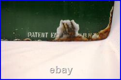 Vintage Solignum Porcelain Enamel Sign Board Major & Company London Patent Ename