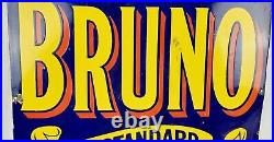 Vintage St Bruno Flake Enamel Advertising Sign