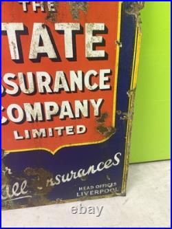 Vintage State Assurance Company Enamel Sign