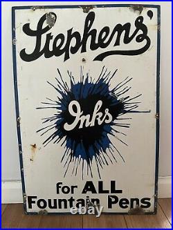 Vintage Stephens Ink Enamel Advertising Sign