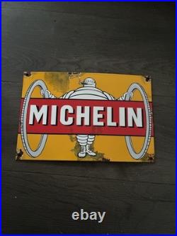 Vintage Style Enamel Sign Michelin Tyres enamel sign porcelain 12x8 Vintage Style Enamel Sign Michelin Tyres enamel sign porcelain 12x8