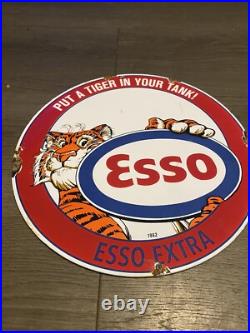 Vintage Style Esso Enamel Advertising/Garage 12 Sign Vintage Style Esso Enamel Advertising/Garage 12 Sign