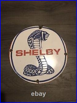 Vintage Style Ford Shelby Cobra Enamel Heavy Advertising Sign-870g 12