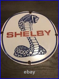 Vintage Style Ford Shelby Cobra Enamel Heavy Advertising Sign-870g 12