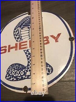 Vintage Style Ford Shelby Cobra Enamel Heavy Advertising Sign-870g 12